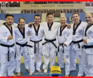 Mestres brasileiros de Taekwondo viajam para a Coreia para cursos, exames de graduação e participação no World Taekwondo Hanmadang 2023.