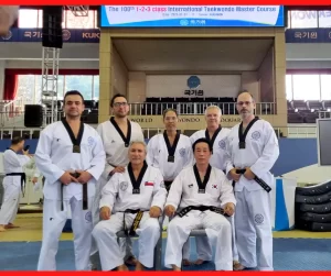 Mestres brasileiros de Taekwondo viajam para a Coreia para cursos, exames de graduação e participação no World Taekwondo Hanmadang 2023.