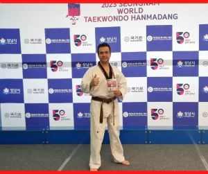 Mestres brasileiros de Taekwondo viajam para a Coreia para cursos, exames de graduação e participação no World Taekwondo Hanmadang 2023.