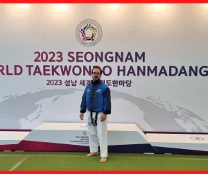 Mestres brasileiros de Taekwondo viajam para a Coreia para cursos, exames de graduação e participação no World Taekwondo Hanmadang 2023.